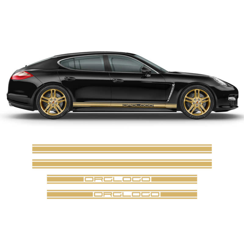 Racing Stripes set, for Porsche Panamera black