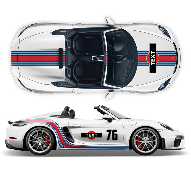 Curved Martini Decals set, for Spyder