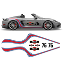 Curved Martini Side Stripes Graphic, for Cayman / Spyder