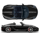 Scratched Racing Stripes set, for Spyder 2005 - 2020 black