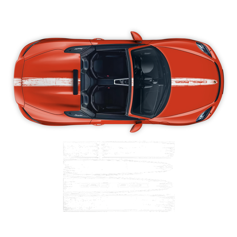 Scratched Racing Stripes set, for Spyder 2005 - 2020