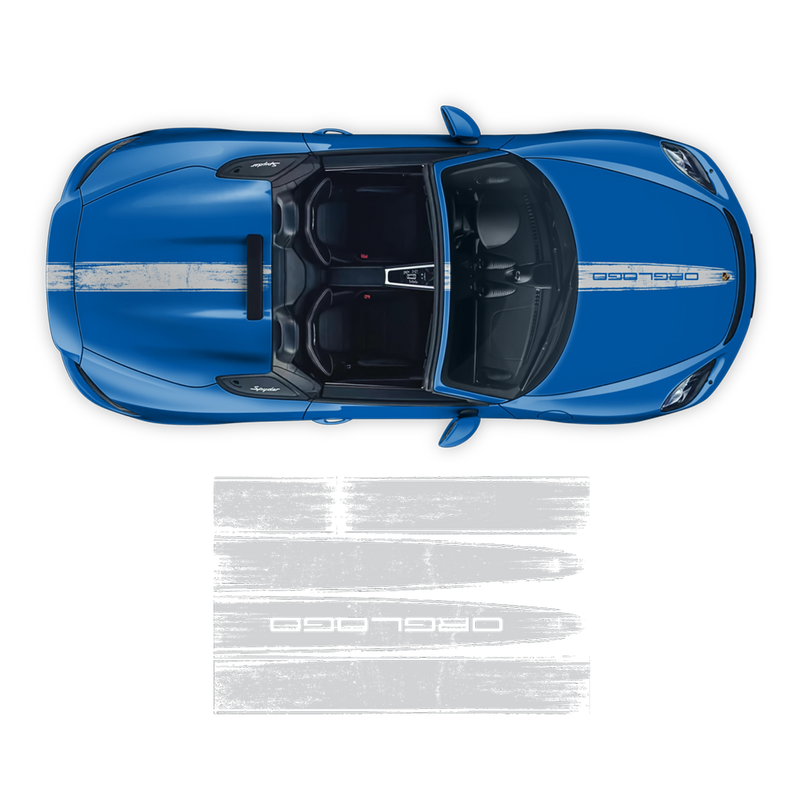 Scratched Racing Stripes set, for Spyder 2005 - 2020