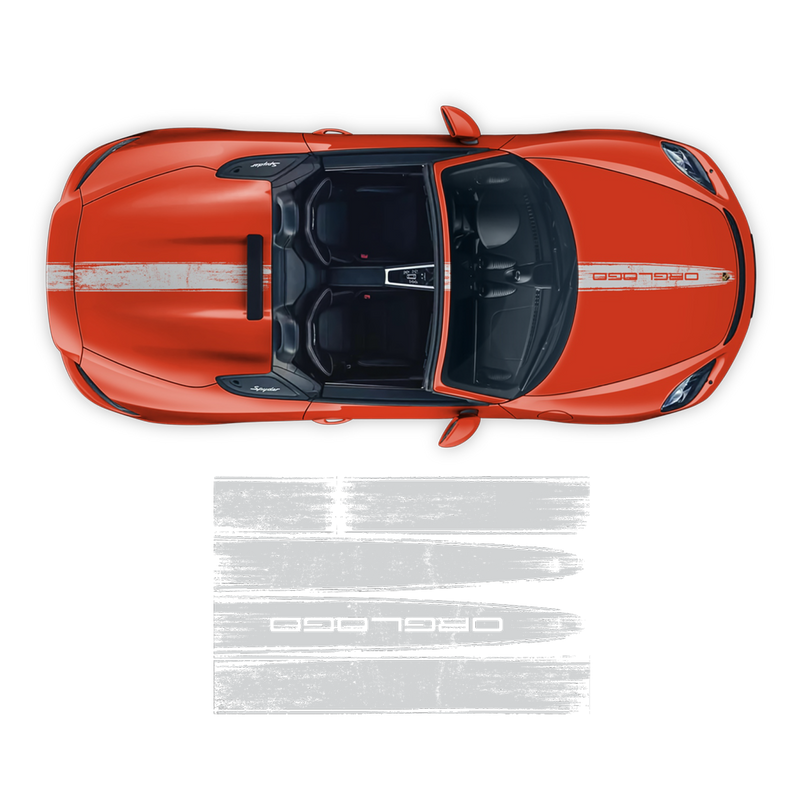 Scratched Racing Stripes set, for Spyder 2005 - 2020