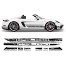 Scratched Racing Stripes set, for Spyder 2005 - 2020 black