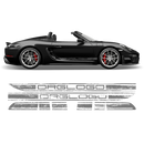 Scratched Racing Stripes set, for Spyder 2005 - 2020 black