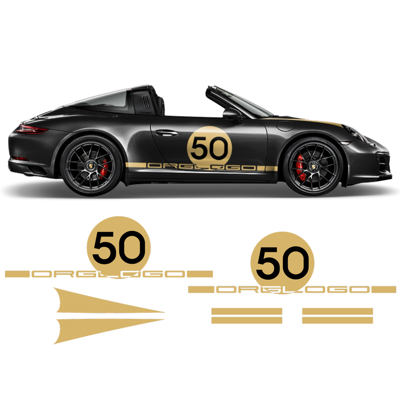 HERITAGE DESIGN graphic decals set, for Porsche Carrera, Targa