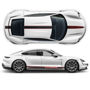 Racing stripes set in two colors, for Porsche Taycan