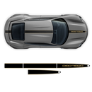 Racing stripes set in two colors, for Porsche Taycan