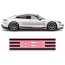 Racing stripes set in two colors, for Porsche Taycan