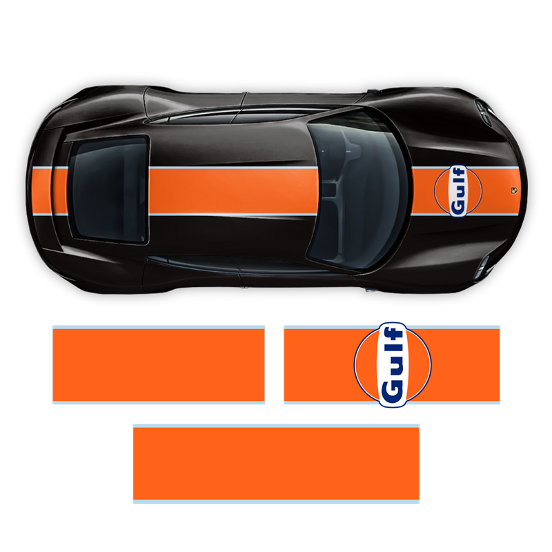 Gulf 19' Racing Stripes, for Porsche Taycan