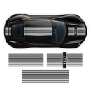 19' Martini Style Racing stripes, for Porsche Taycan