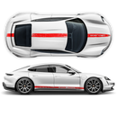 Scratched Racing stripes set, for Porsche Taycan