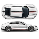 Scratched Racing stripes set Two colors, for Porsche Taycan