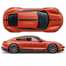 Scratched Racing stripes set Two colors, for Porsche Taycan