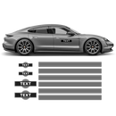 Thin Martini Style Racing Stripes Set, for Porsche Taycan