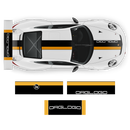 Stripes Over The Top, for Porsche Carrera / Cayman / Boxster