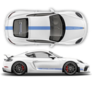 Contoured Racing Decals set in one color, for Cayman / Boxster 2005 - 2020
