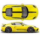 Contoured Racing Decals set in one color, for Cayman / Boxster 2005 - 2020