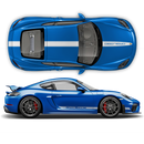 Contoured Racing Decals set in one color, for Cayman / Boxster 2005 - 2020
