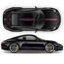 Scratched THIN Martini Racing stripes kit, for Porsche Carrera / Cayman / Boxster