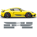 Sport Cup Edition Racing Stripes Set for Cayman / Boxster 2005 - 2020 black