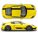 Sport Cup Edition Racing Stripes Set for Cayman / Boxster 2005 - 2020 black