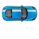 Sport Cup Edition Racing Stripes Set for Cayman / Boxster 2005 - 2020 black