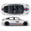 19' Martini Style Racing stripes, for Tesla Model3