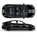19' Martini Style Racing stripes, for Tesla Model3