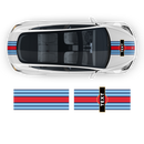 19' Martini Style Racing stripes, for Tesla Model3