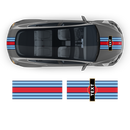 19' Martini Style Racing stripes, for Tesla Model3