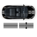 19' Martini Style Racing stripes, for Tesla Model3