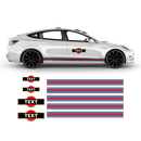 19' Martini Style Racing stripes, for Tesla Model3
