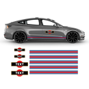 19' Martini Style Racing stripes, for Tesla Model3