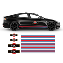 19' Martini Style Racing stripes, for Tesla Model3