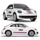 Martini Style Racing stripes, for VW New Beetle