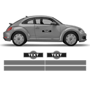 Martini Style Racing stripes, for VW New Beetle