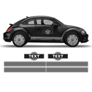 Martini Style Racing stripes, for VW New Beetle