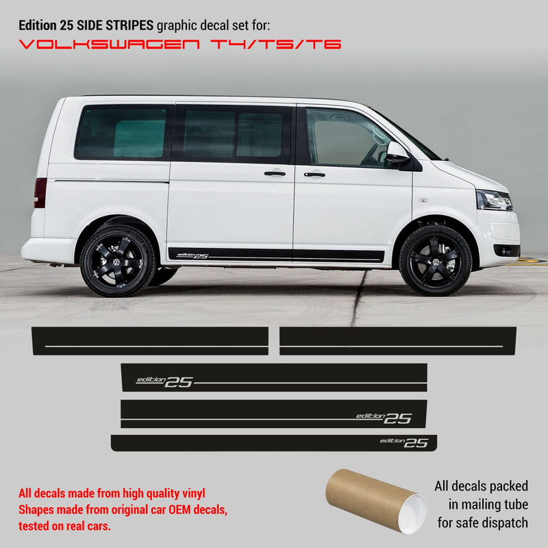 EDITION 25 side stripes, for VW Multivan T4/T5/T6