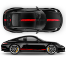 Scratched Racing Stripes set, for Carrera / Cayman / Boxster  2005 - 2018