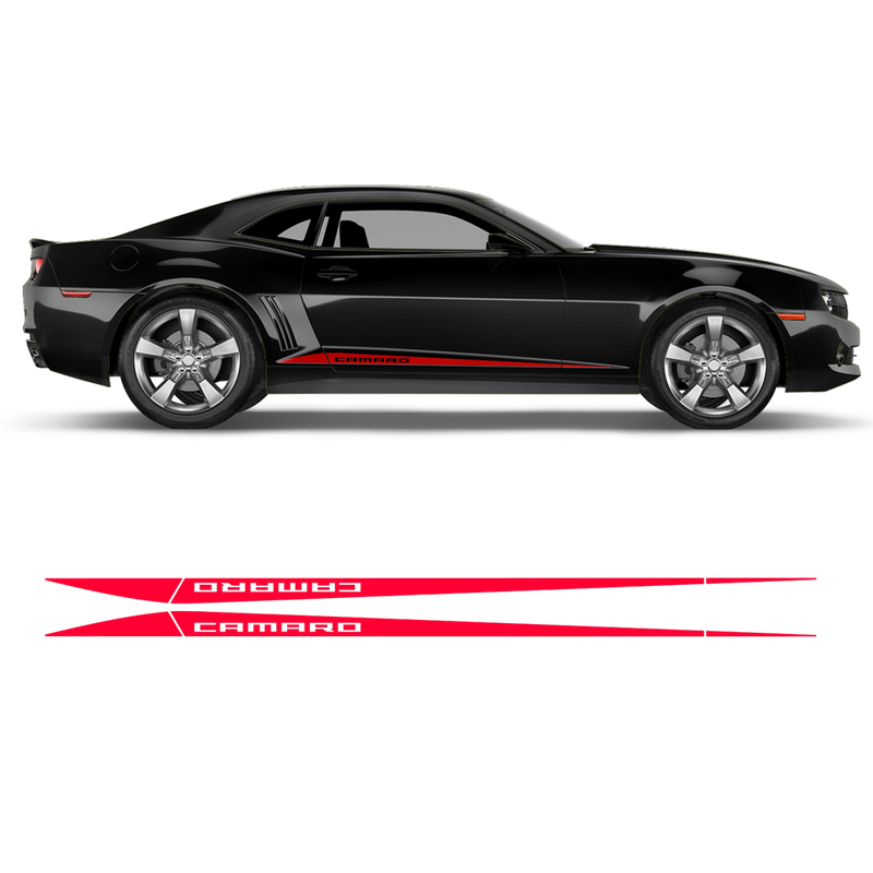Side Stripes Triangle for Chevrolet Camaro 2010 - 2015 black