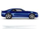 Side Stripes Triangle for Chevrolet Camaro 2010 - 2015 black