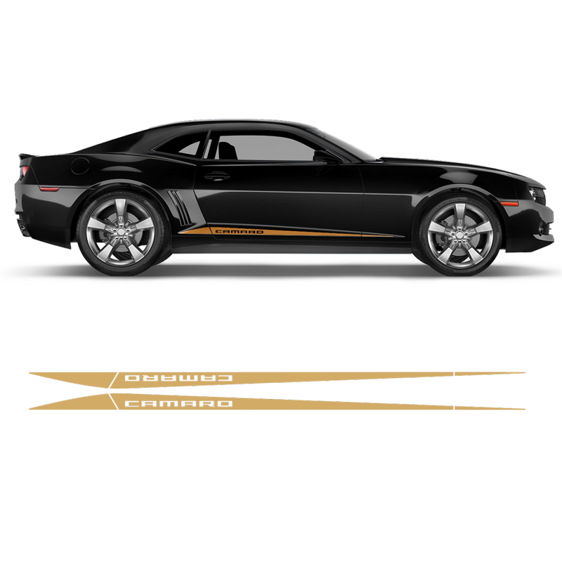 Side Stripes Triangle for Chevrolet Camaro 2010 - 2015 black