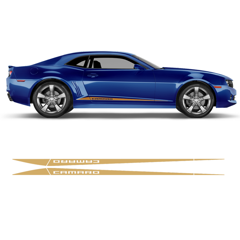 Side Stripes Triangle for Chevrolet Camaro 2010 - 2015 black