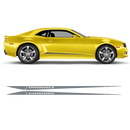 Side Stripes Triangle for Chevrolet Camaro 2010 - 2015 black